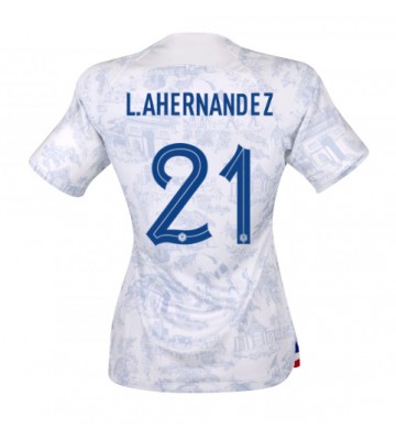 Maillot de foot France Lucas Hernandez #21 Extérieur Femmes Monde 2022 Manches Courte